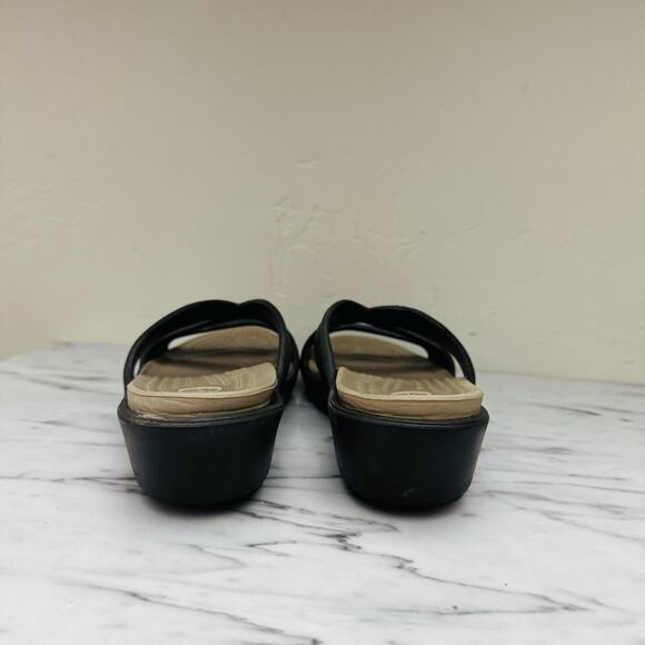 Crocs Patricia II Black Slide Sandals Women’s Size 8 - Picture 5 of 9